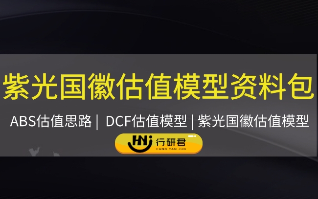 紫光国徽估值模型资料包